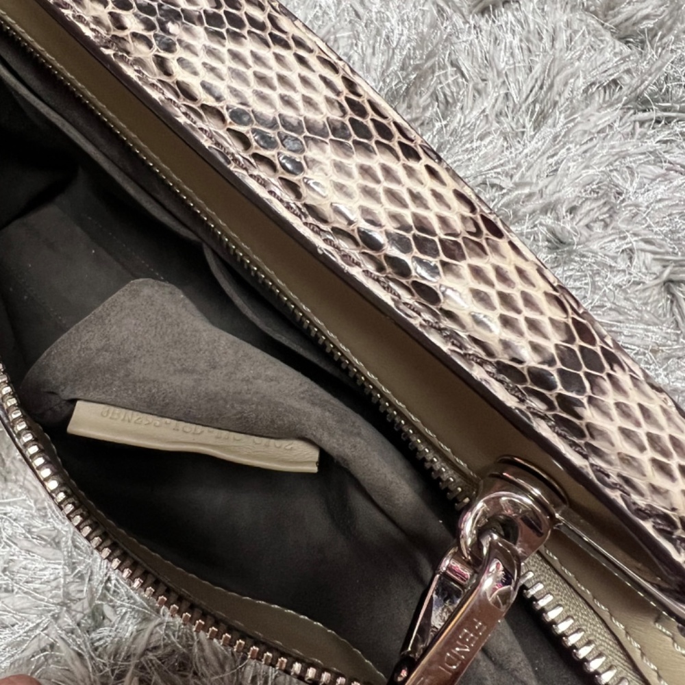 100% Authentic Fendi Dot Com Python Bag - image 6